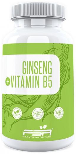 Ginseng Extrakt - Vitamin B5 - 90 Kapseln - FSA Nutrition
