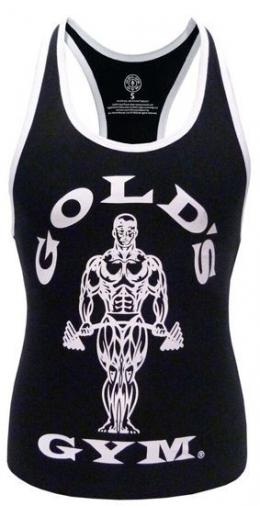 Golds Gym Ladies Loose Fit Stringer - Black