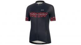 Gore Skyline Jersey Womens BLACK/HIBISCUS PINK 36
