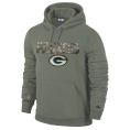 Green Bay Packers Camo Wordmark NFL PO Hoodie