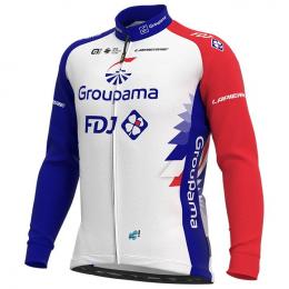 GROUPAMA-FDJ 2021 Langarmtrikot, für Herren, Größe S, Radtrikot, Fahrradbekleidu