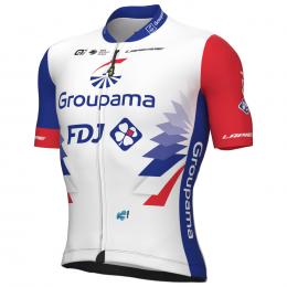 GROUPAMA-FDJ 2022 Kurzarmtrikot, für Herren, Größe 3XL, Radlertrikot, Rennradbek