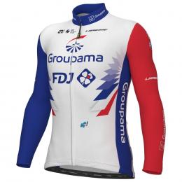 GROUPAMA-FDJ 2022 Langarmtrikot, für Herren, Größe L, Rennrad Trikot, Radsportbe