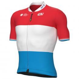 GROUPAMA-FDJ Luxemburgischer Meister 2022 Kurzarmtrikot, für Herren, Größe L, Re