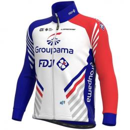GROUPAMA-FDJ Winterjacke 2020, für Herren, Größe L, MTB Jacke, Fahrradkleidung