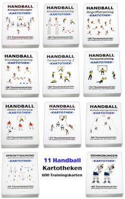 Handball - 11 Kartotheken-Set - über 600 Einheiten