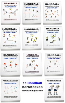 Handball - 11 Kartotheken-Set - über 600 Einheiten