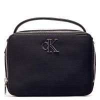 Handtasche - Minimal Monogram Camera - Black