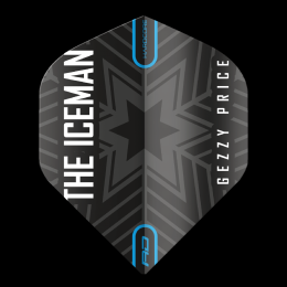 Hardcore Gerwyn Price - Black & Grey Snowflake Logo Flights