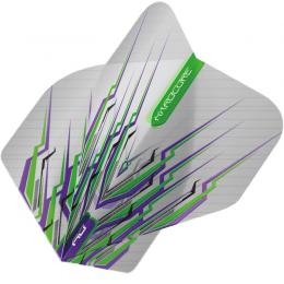 Hardcore Purple & Green Mohawk Dart Flights