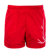 Herren Badeshort - Signature Board Shorts - Red
