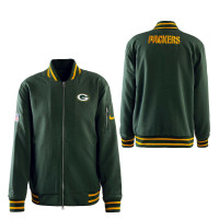 Herren Bomberjacke - Green Bay Pack Nike Coach - Green