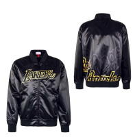 Herren Jacke - NBA Big Face 4.0 Satin La Lakers - Black