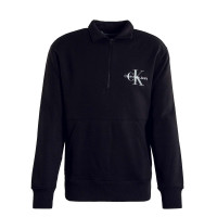 Herren Sweatshirt - Monologo Quarter Zip - Black