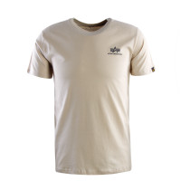 Herren T-Shirt - Basic Small Logo - Jet Stream White