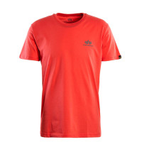Herren T-Shirt - Basic Small Logo Radiant - Red