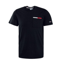 Herren T-Shirt - Essential Flag Pocket - Black