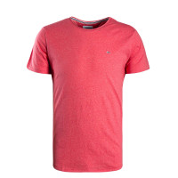 Herren T-Shirt - Jaspe C Neck Botanical - Pink
