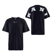 Herren T-Shirt - Small Sign. Distressed Heavy Jersey - Black