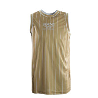 Herren Tanktop - Retro Pinstripes Basketball - Sand