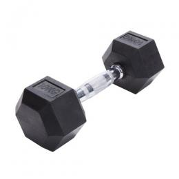 Hexagon Kurzhantel (Gummi) - Gewicht: 1-15 kg