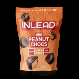 Inlead Mini Peanut Chocs Dark Choc, 72g