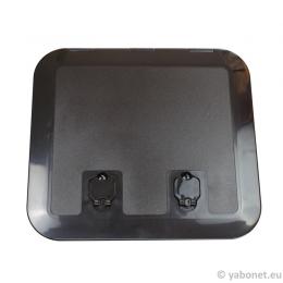 Inspektionsluke schwarz 520 x 465 mm