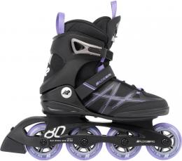 K2 Alexis 80 Pro Damen Inlineskate (40.0 (US=9.0), black/lavendar)