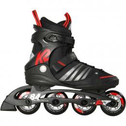 K2 F.I.T. 84 Speed Alu Man Inline Skates (47.0 (US=12.5), black/red)