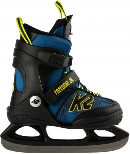 K2 Freedom Ice Boy verstellbarer Schlittschuh (35.0 - 40.0, blue/yellow)