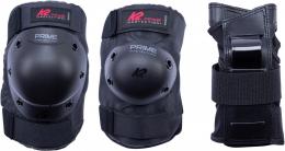 K2 Prime Pad Protektorenset Man (L, schwarz/anthrazit/rot)