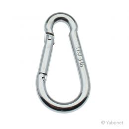 Karabiner mit offener Öse 10 x 100 mm