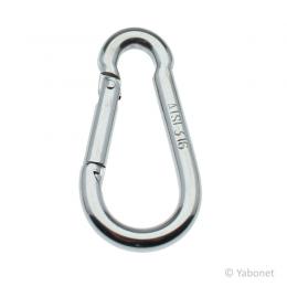 Karabiner mit offener Öse 7 x 70 mm