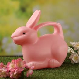 Kinder Gießkanne Hase ROSI - Kunststoff - H: 21cm - 1,5 Liter - rosa