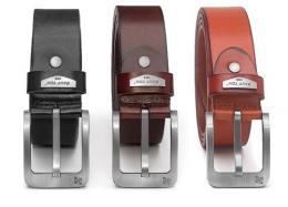 Kindergürtel (Leder) - Schwarz, Braun oder Cognac