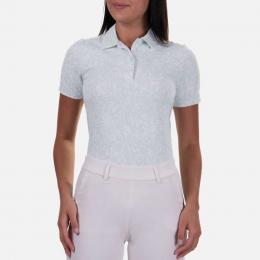 KJUS Enya Printed Polo S/S Damen | cucumber ice-white 34