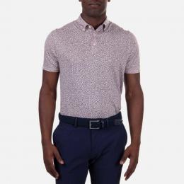 KJUS Lance Printed Polo S/S Herren | pink salt-pewter 56