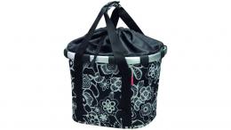 KLICKfix Reisenthel Bikebasket FLEUR SCHWARZ