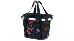 KLICKfix Reisenthel Bikebasket FOLKLORE BLACK