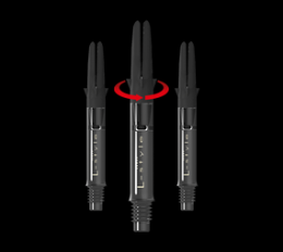 L-Style L-Shaft Carbon Silent Straight - Schwarz 260