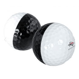 LeadBetter Accuroll Putting Aid Übungsbälle weiß / schwarz 3 Bälle