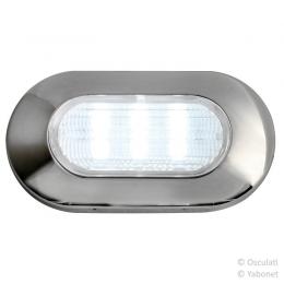 LED Aufbau Orientierungsleuchte aus Edelstahl weiß