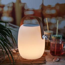 LED Tischleuchte mit Lautsprecher - Bluetooth - 6 warmweiße LED - H...