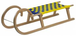 Lion Bohemia Hörnerrodel mit Gurtsitz (110 cm, Holz natur)