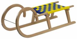 Lion Bohemia Hörnerrodel mit Gurtsitz (90 cm, Holz natur)