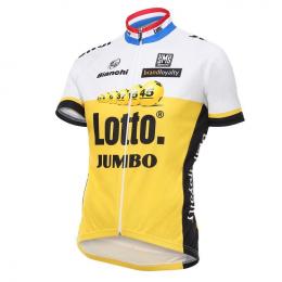 LOTTO NL-JUMBO 2016 Kurzarmtrikot, für Herren, Größe S, Radtrikot, Fahrradbeklei