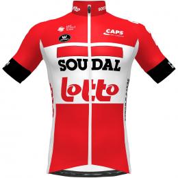 LOTTO SOUDAL Aero 2022 Kurzarmtrikot, für Herren, Größe L, Rennrad Trikot, Radsp