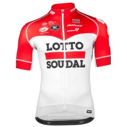 LOTTO SOUDAL PRR 2018 Kurzarmtrikot, für Herren, Größe S, Radtrikot, Fahrradbekl