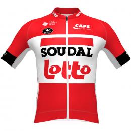LOTTO SOUDAL PRR Summer 2022 Kurzarmtrikot, für Herren, Größe L, Rennrad Trikot,