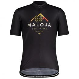 MALOJA SchwarzerleM. Kurzarmtrikot, für Herren, Größe S, Fahrradtrikot, Radbekle